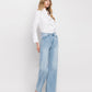 Right 45 degrees product image of Work Song - Super High Rise Wide Leg Jeans
