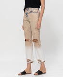 Left side product images of Desert Hills - Rigid Boyfriend Jeans