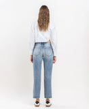 Back product images of The Options - High Rise Criss Cross Rigid Boyfriend Jeans