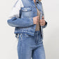 Right side product images of Denim - Oversized Crop Denim Jacket