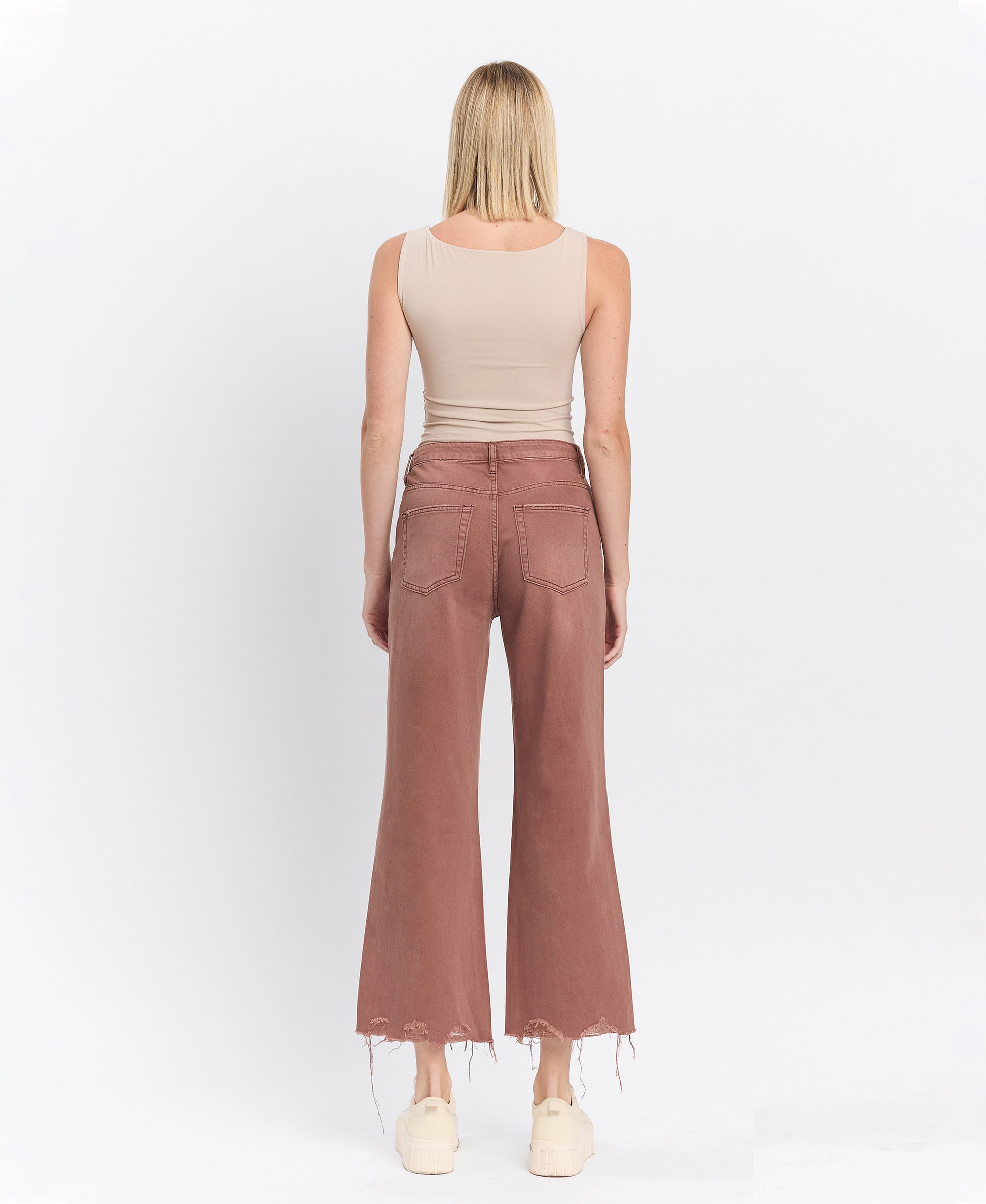 Back product images of Aztec - Super High Rise 90s Vintage Crop Flare Jeans
