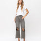 Front product images of Beetle - Super High Rise 90s Vintage Crop Flare Jeans