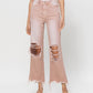 Front product images of July Song - Super High Rise 90's Vintage Cropped Flare Jeans