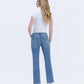 Back product images of Five Steps to Heaven - Mid Rise Raw Hem Crop Straight Jeans