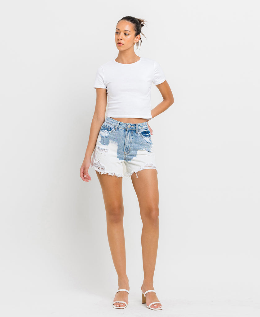 Front product images of Tranquil - Super High Rise Mom Shorts