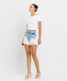 Left 45 degrees product image of Tranquil - Super High Rise Mom Shorts