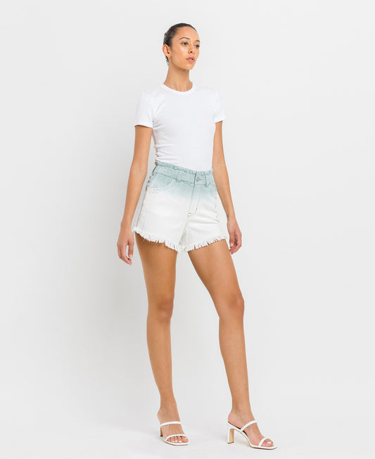 Right 45 degrees product image of Ashfall - Super High Rise Paper Bag Shorts