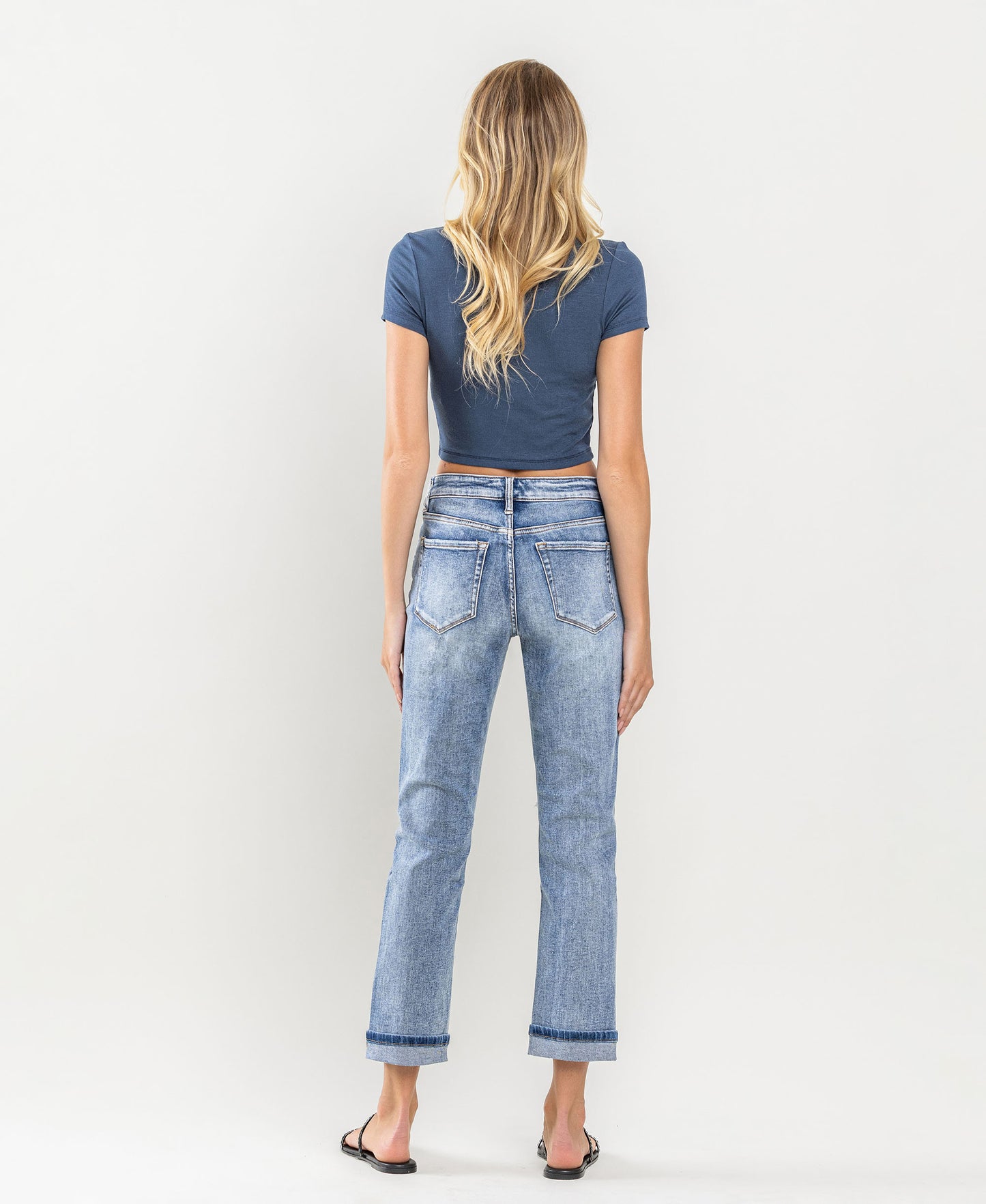 Back product images of Glamorous - High Rise Boyfriend Jeans