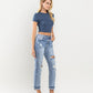 Right 45 degrees product image of Glamorous - High Rise Boyfriend Jeans