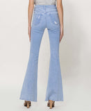 Back product images of Dazzling - High Rise Color Block Flare Jeans