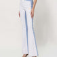 Left 45 degrees product image of Dazzling - High Rise Color Block Flare Jeans