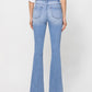 Back product images of Just Fine - High Rise Long Flare Jeans