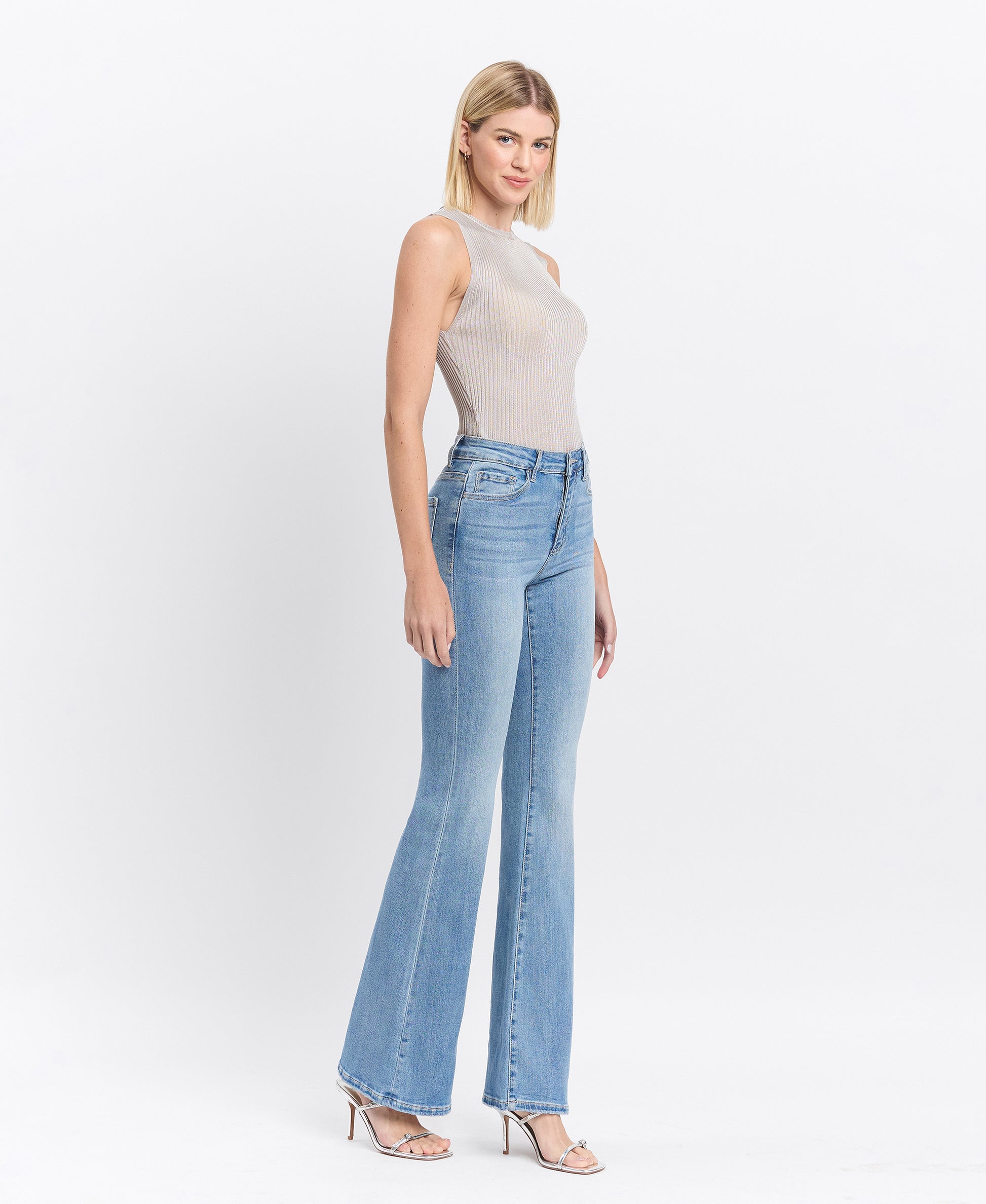 Just Fine - High Rise Flare Jeans