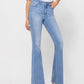 Right 45 degrees product image of Just Fine - High Rise Long Flare Jeans