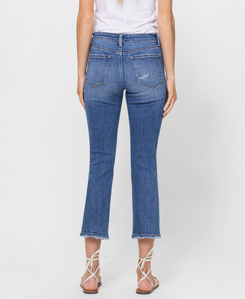 Back product images of Rejoice - Mid Rise Crop Slim Straight Jeans