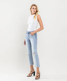Left 45 degrees product image of Swing Jazz - Mid Rise Slim Straight Jeans