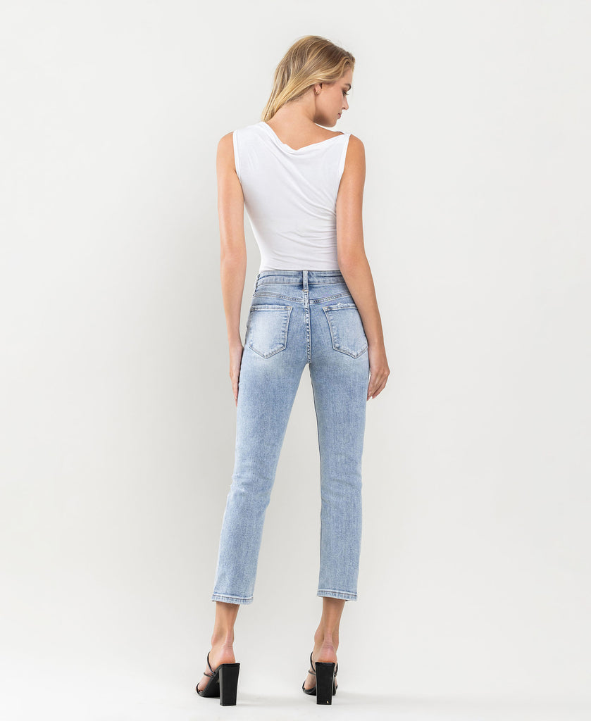 Back product images of Swing Jazz - Mid Rise Slim Straight Jeans