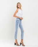 Right 45 degrees product image of Swing Jazz - Mid Rise Slim Straight Jeans