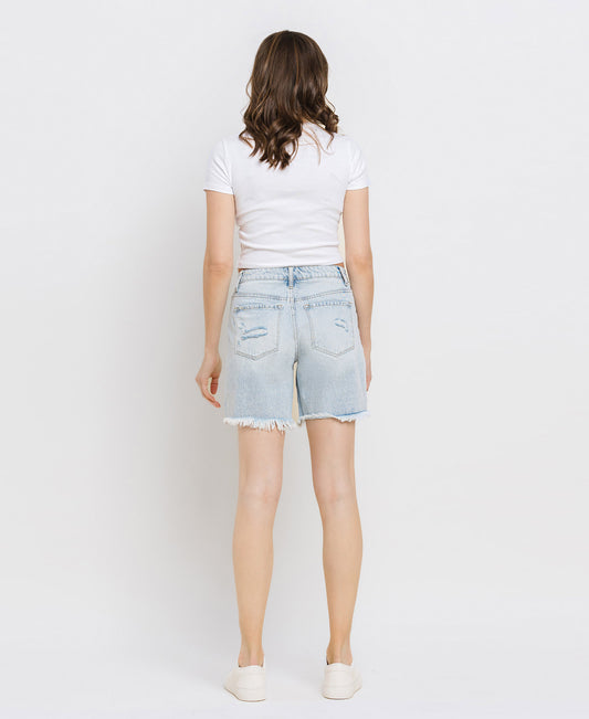 Back product images of Upstanding - High Rise Crossover Boyfriend Shorts