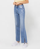 Left 45 degrees product image of Centered - 90's Vintage Flare Jeans