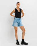 Right 45 degrees product image of Invigorated - Super High Rise Slouchy Shorts