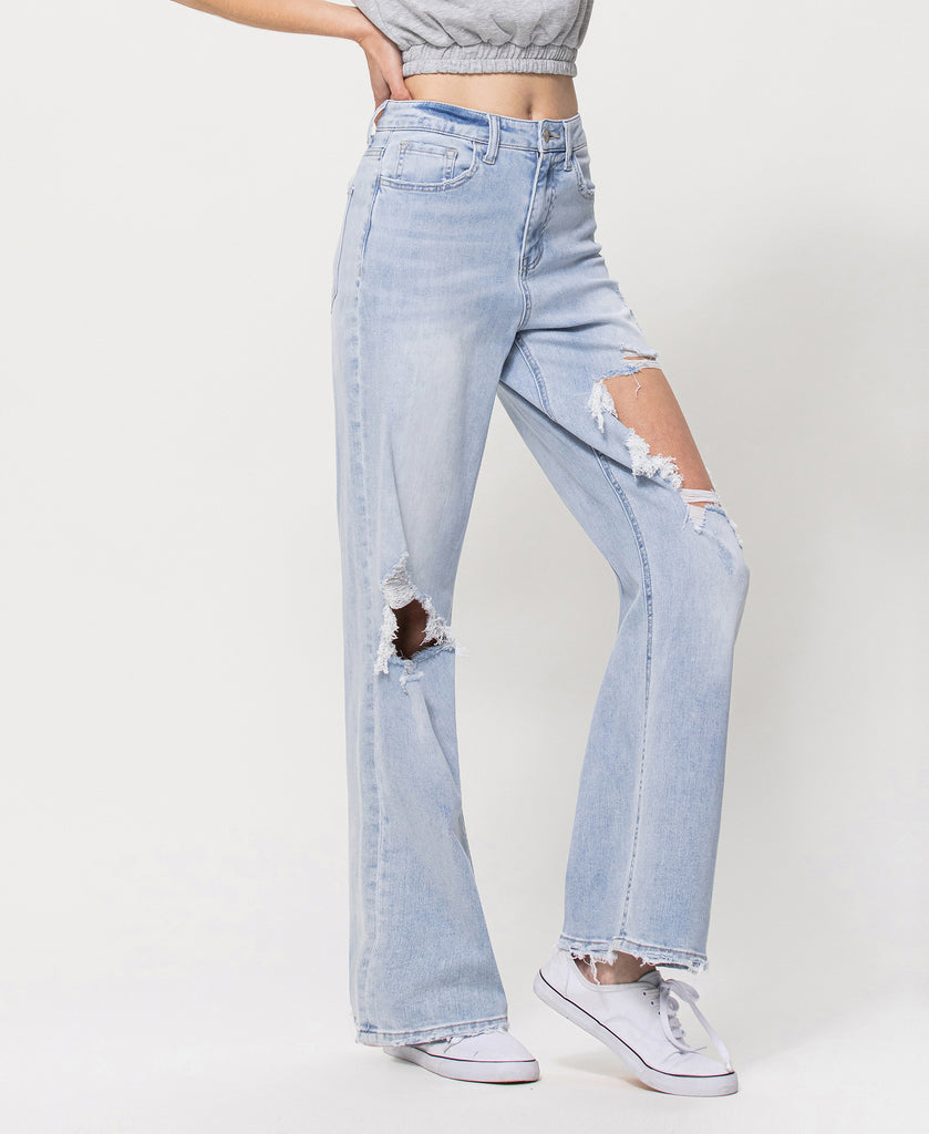 Right 45 degrees product image of Commitment - 90's Vintage Loose Jeans
