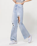 Left 45 degrees product image of Commitment - 90's Vintage Loose Jeans