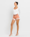 Left 45 degrees product image of Pale Banana - Super High Rise Crossover Vintage Shorts