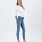 Right 45 degrees product image of Clear Headed - Mid Rise Skinny Jeans