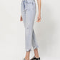 Left side product images of Minor Mishap - Super High Rise Relaxed Cuffed Straight Jeans