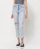 Minor Mishap - Super High Rise Relaxed Cuffed Straight Jeans