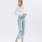 Right 45 degrees product image of Minor Mishap - Super High Rise Relaxed Cuffed Straight Jeans