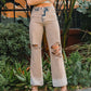 Front images of Burnt - 90's Vintage Super High Rise Flare Jeans