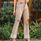 Right 45 degrees product image of Burnt - 90's Vintage Super High Rise Flare Jeans