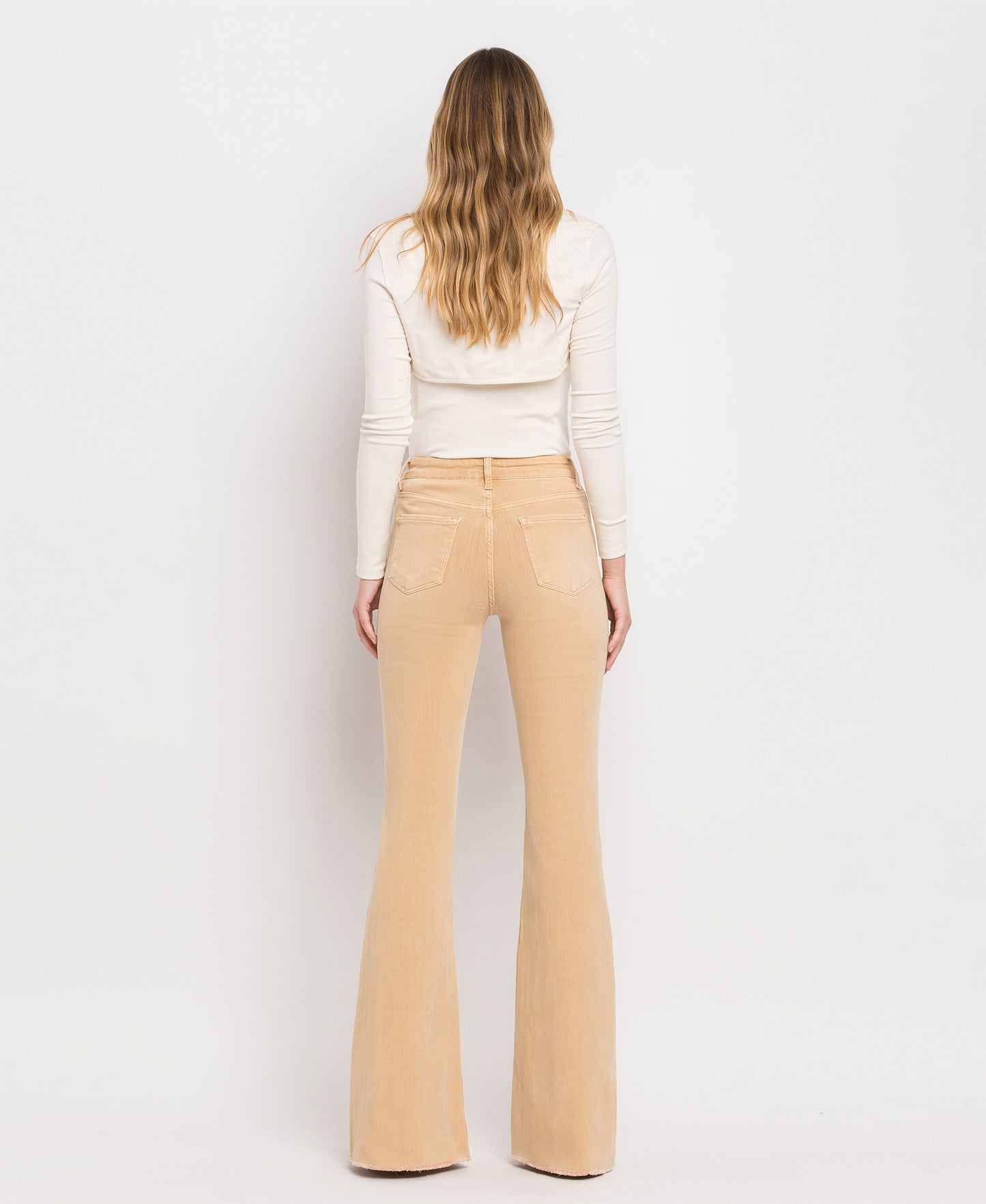 Back product images of Dew Drop - High Rise Flare Jeans
