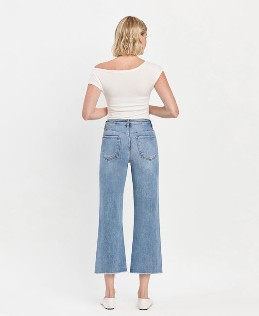 Back product images of Mischief - Super High Rise Wide Leg Jeans