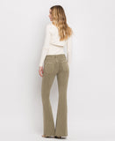 Back product images of Covert Green - High Rise Super Flare Jeans