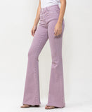 Left 45 degrees product image of Sea Fog - High Rise Super Flare Jeans