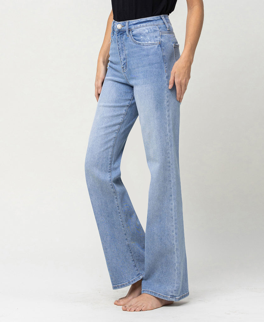 Left side product images of Greene - Super High Rise 90's Vintage Flare Jeans