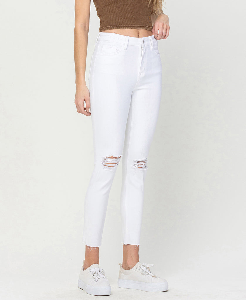Right 45 degrees product image of Thrilled - High Rise Crop Skinny Jeans