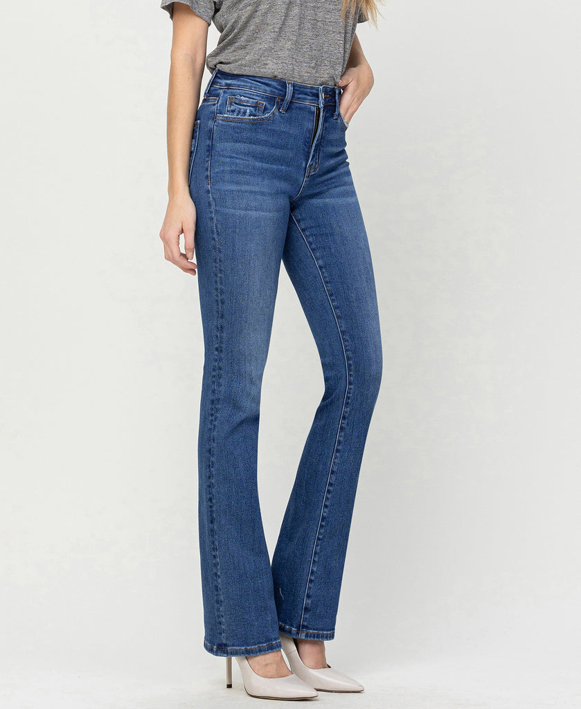 Right 45 degrees product image of Shining - High Rise Bootcut Flare Jeans