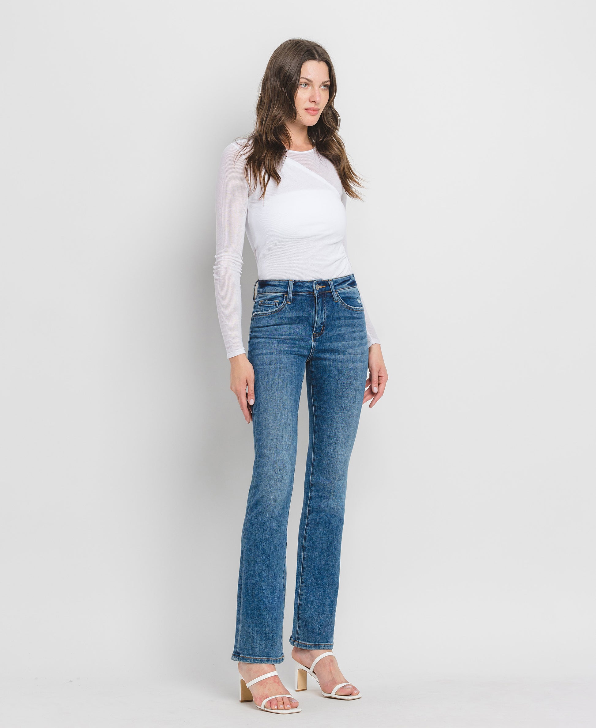 Right 45 degrees product image of Shining - High Rise Bootcut Jeans
