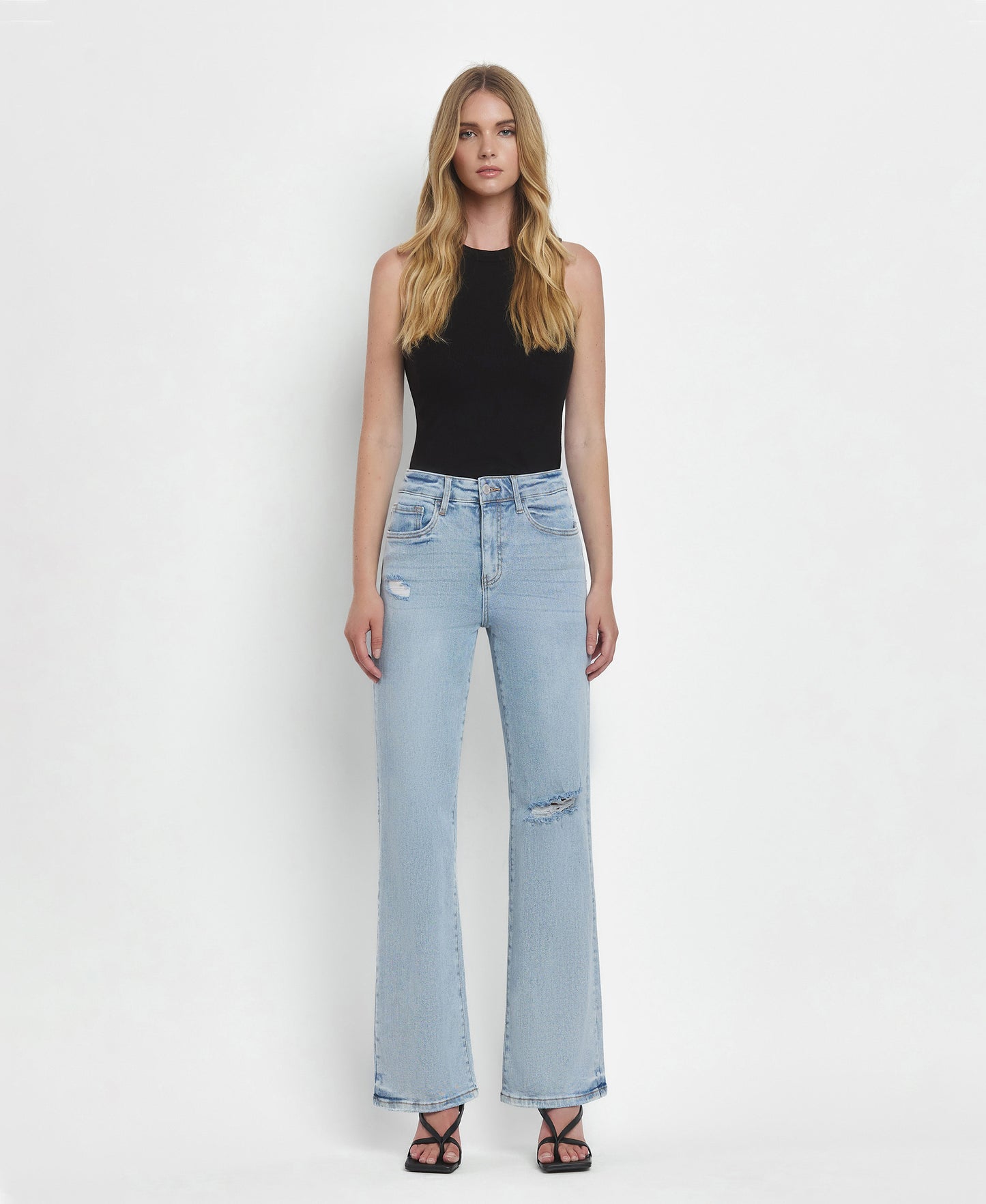 Front product images of Tender -  Super High Rise 90's Vintage  Flare Jeans