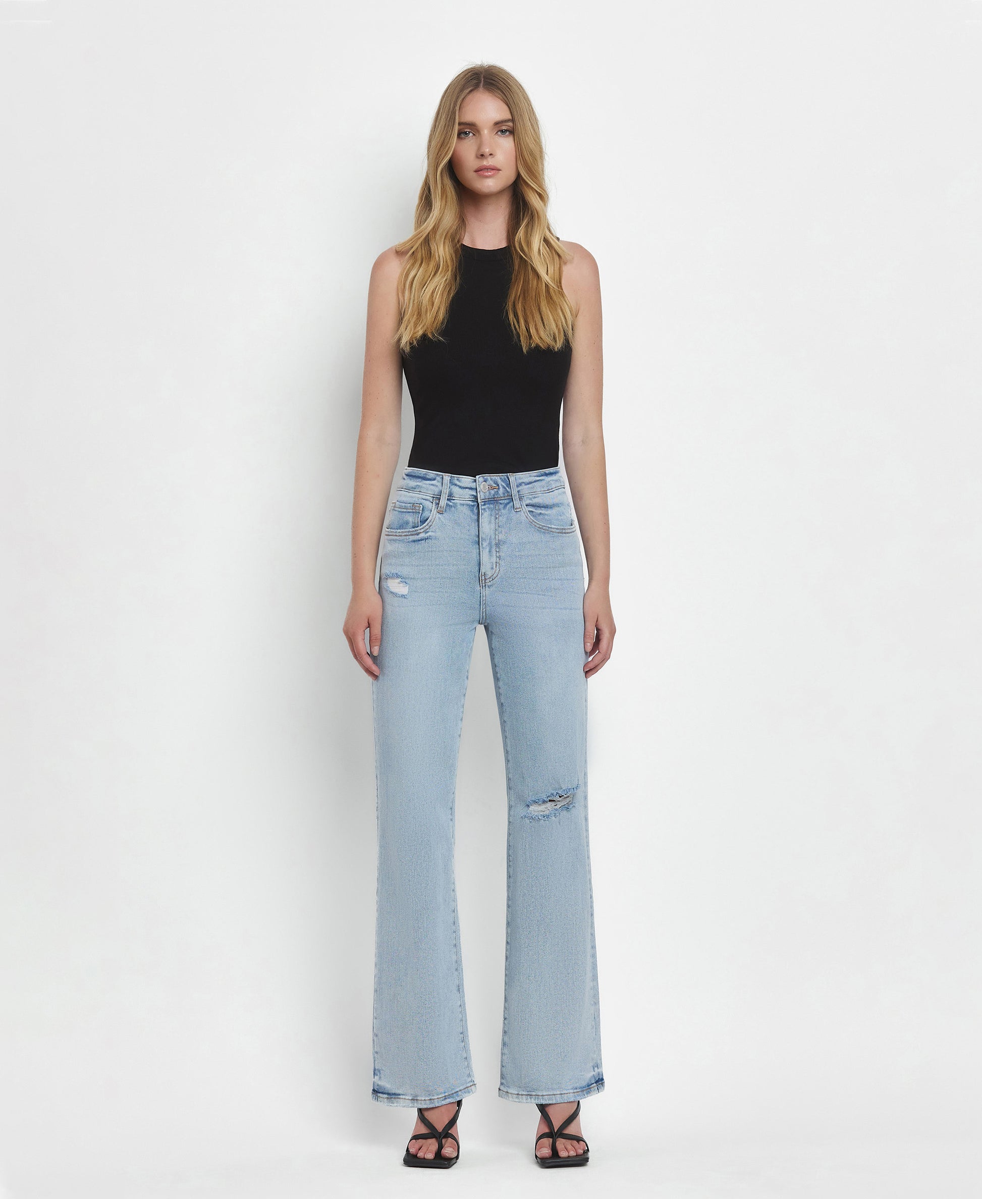 Front product images of Tender -  Super High Rise 90's Vintage  Flare Jeans