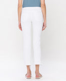 Back product images of Optic White - Mid Rise Crop Straight Jeans