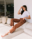 Editorial image of Red Brick - High Rise Straight Jeans