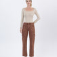 Front product images of Red Brick - High Rise Straight Jeans