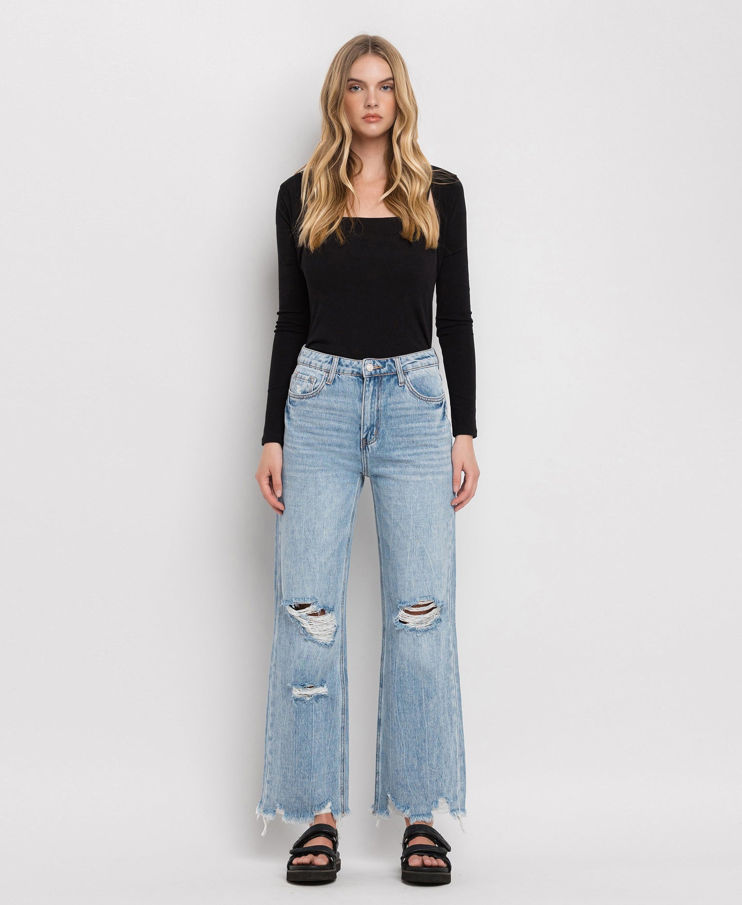 Front product images of Redeem - Super High Rise 90s Vintage Flare Jeans