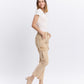 Right 45 degrees product image of  Instructive - High Rise Relaxed Straight Cargo Jeans