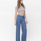Right 45 degrees product image of Phenomenal - High Rise Wide Leg Jeans